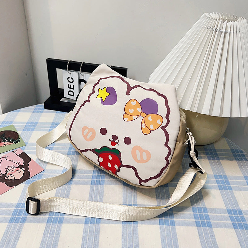 Cartoon Large Capacity Nylon Girly Sweet Shoulder Bags