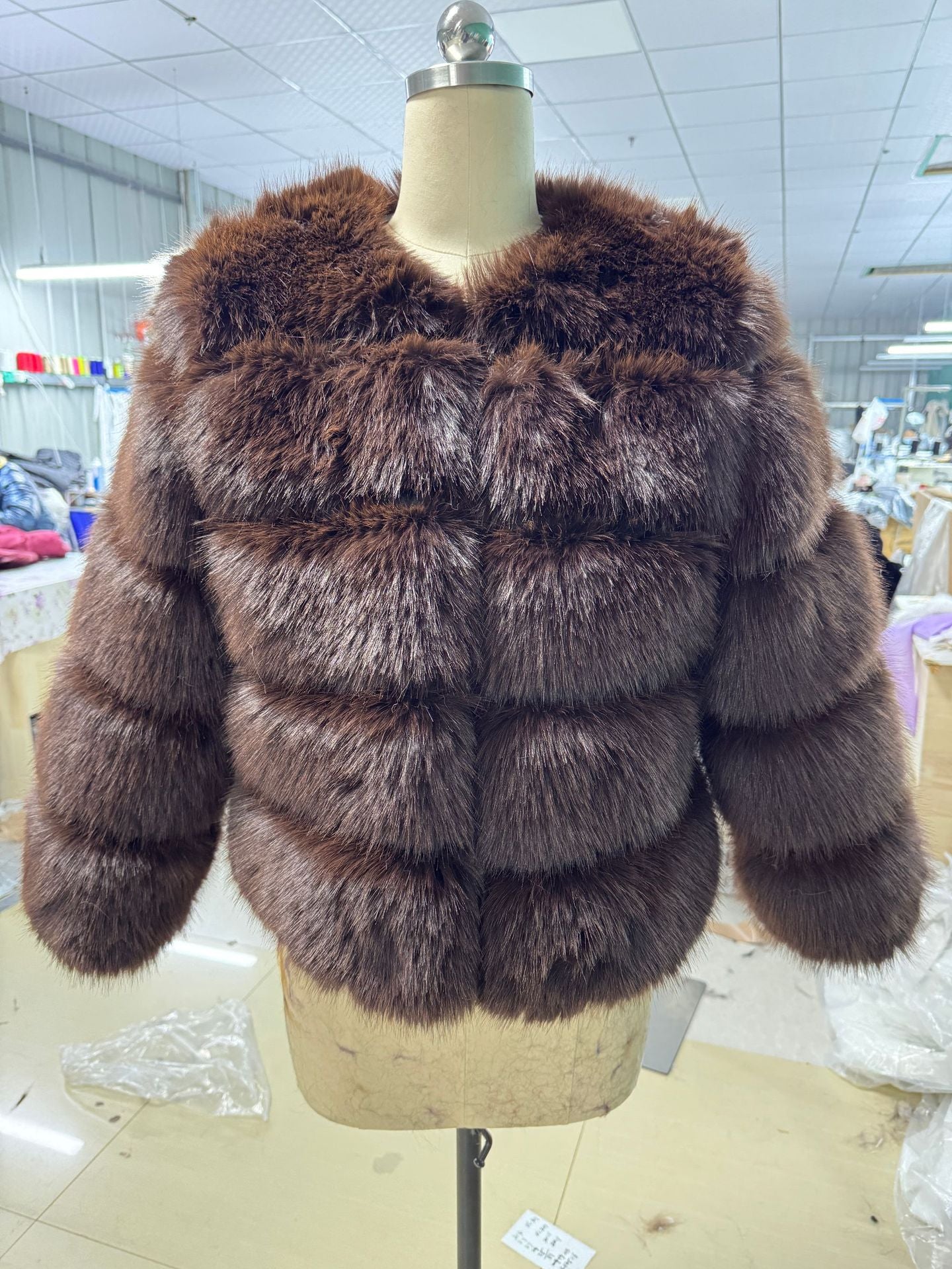 Women's Fur Imitation Fox Faux Long Sleeve Coats
