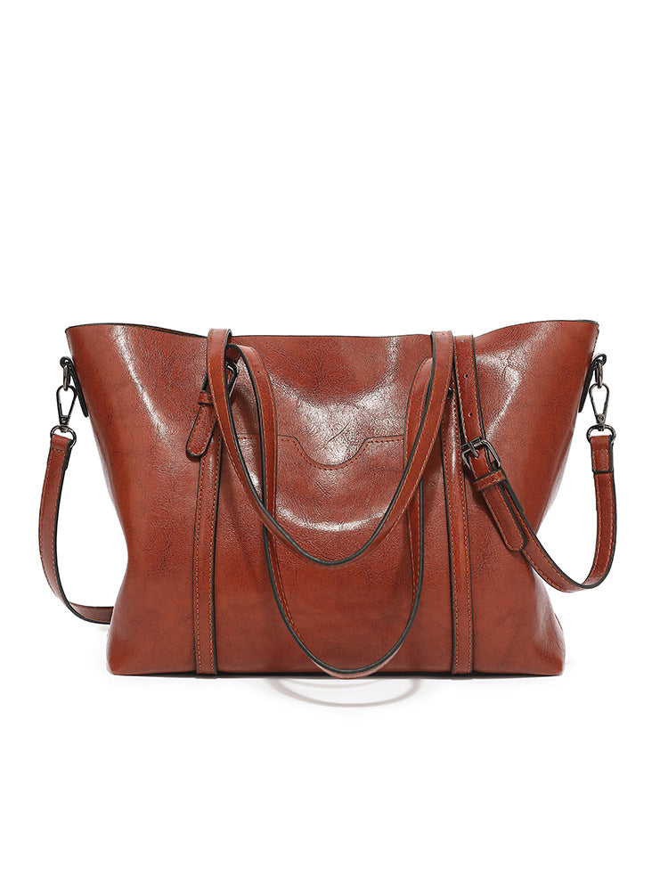 Women's Classic Fashion Soft Leather Big Handbags