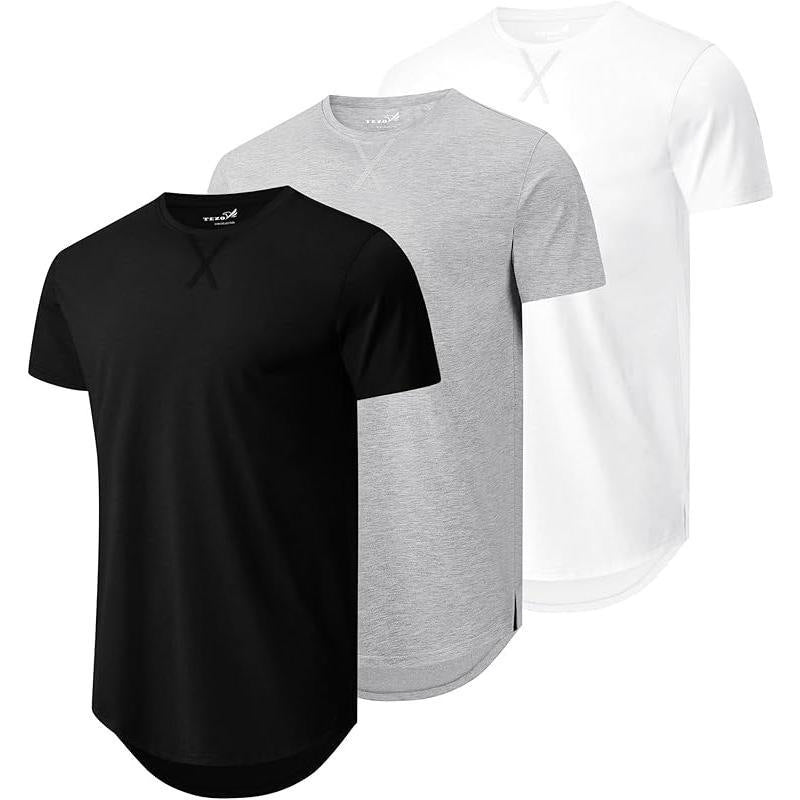 Men's Round Neck Short-sleeved Shirt Summer T-shirt Blouses