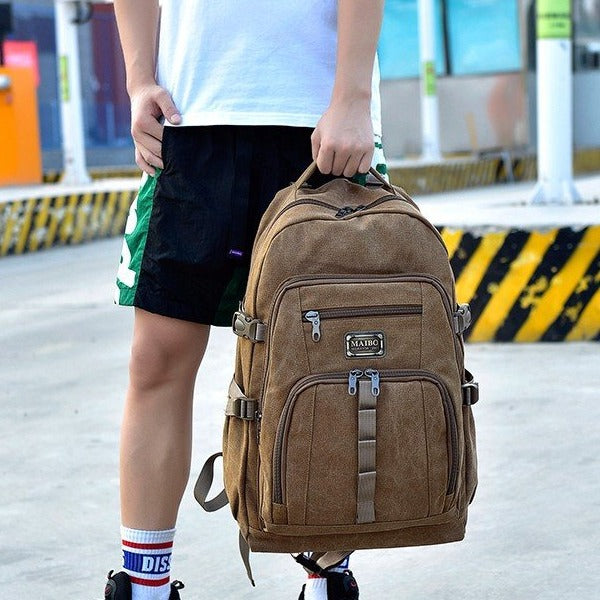 Men's Classic Large Capacity Fashion Canvas Backpacks