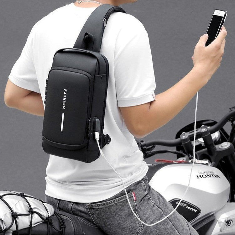 Men's Pretty Password Street Trendy Cycling Men's Chest Bags