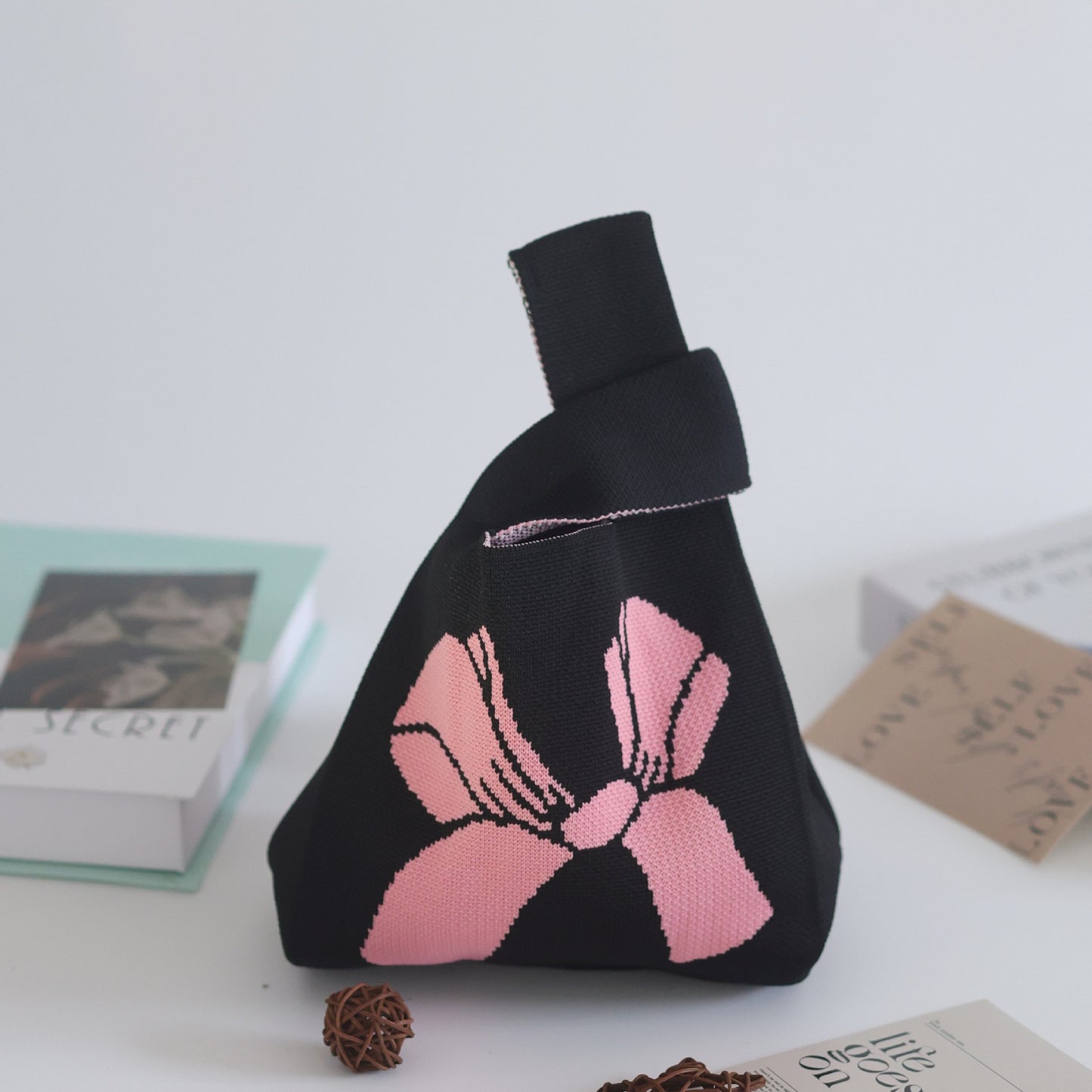 Women's Stylish Knitted Woven Vest Simple Handbags