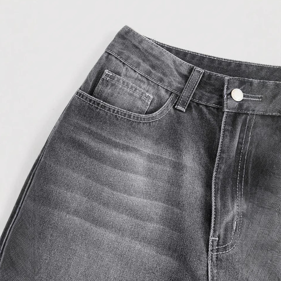 Women's Wheat High Waist Spring Distressed Loose Slimming Starry Sky Pattern Women's Jeans