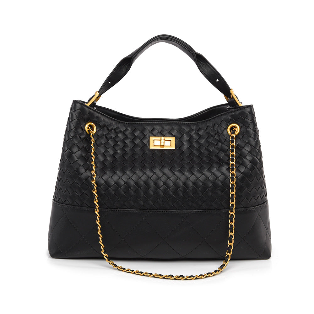 Light Luxury Contrast Color Design Chain Handbags