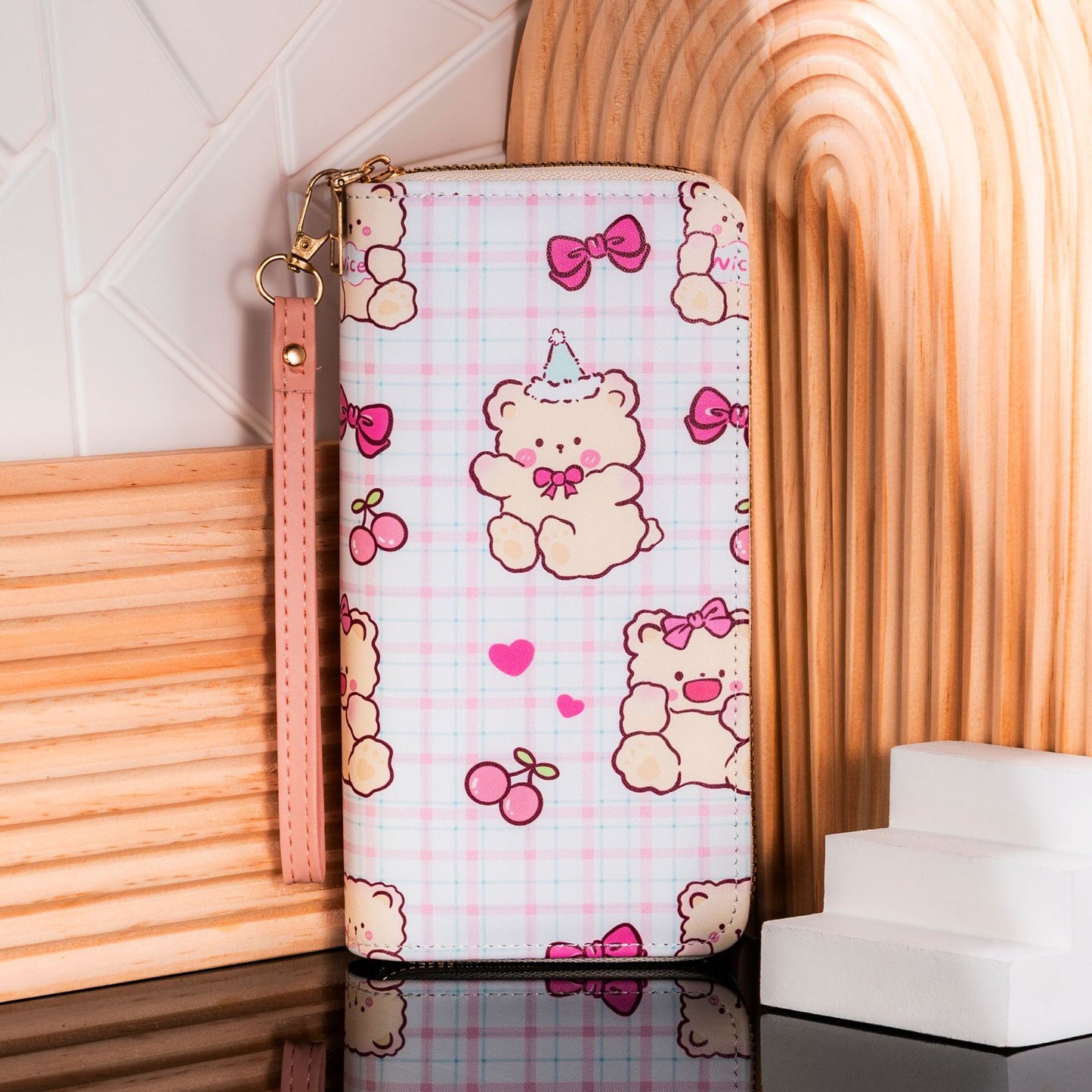 Women's Korean Style Leisure Double Zipper Large Ladies Wallets