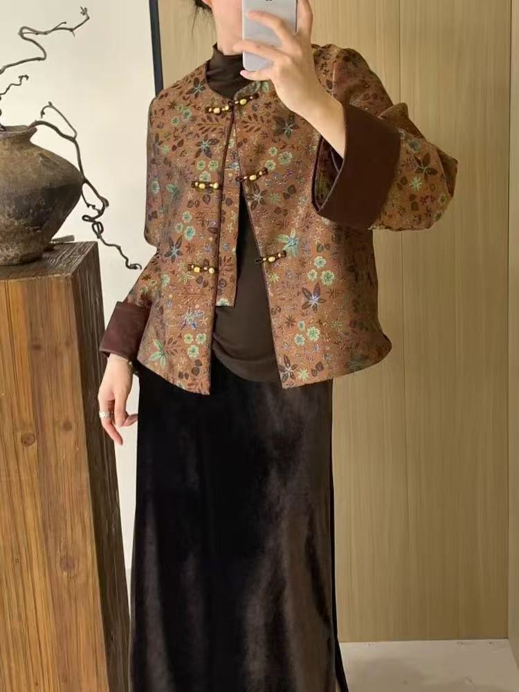 Graceful Versatile Chinese Style Traditional Buckle Blouses