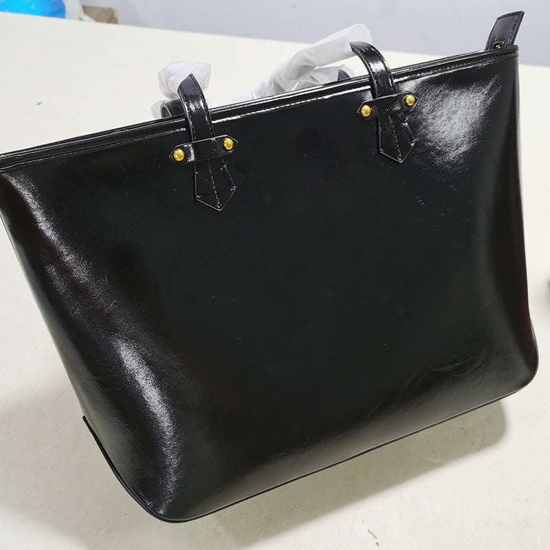 Niche Hobo Genuine Leather Large Capacity Handbags