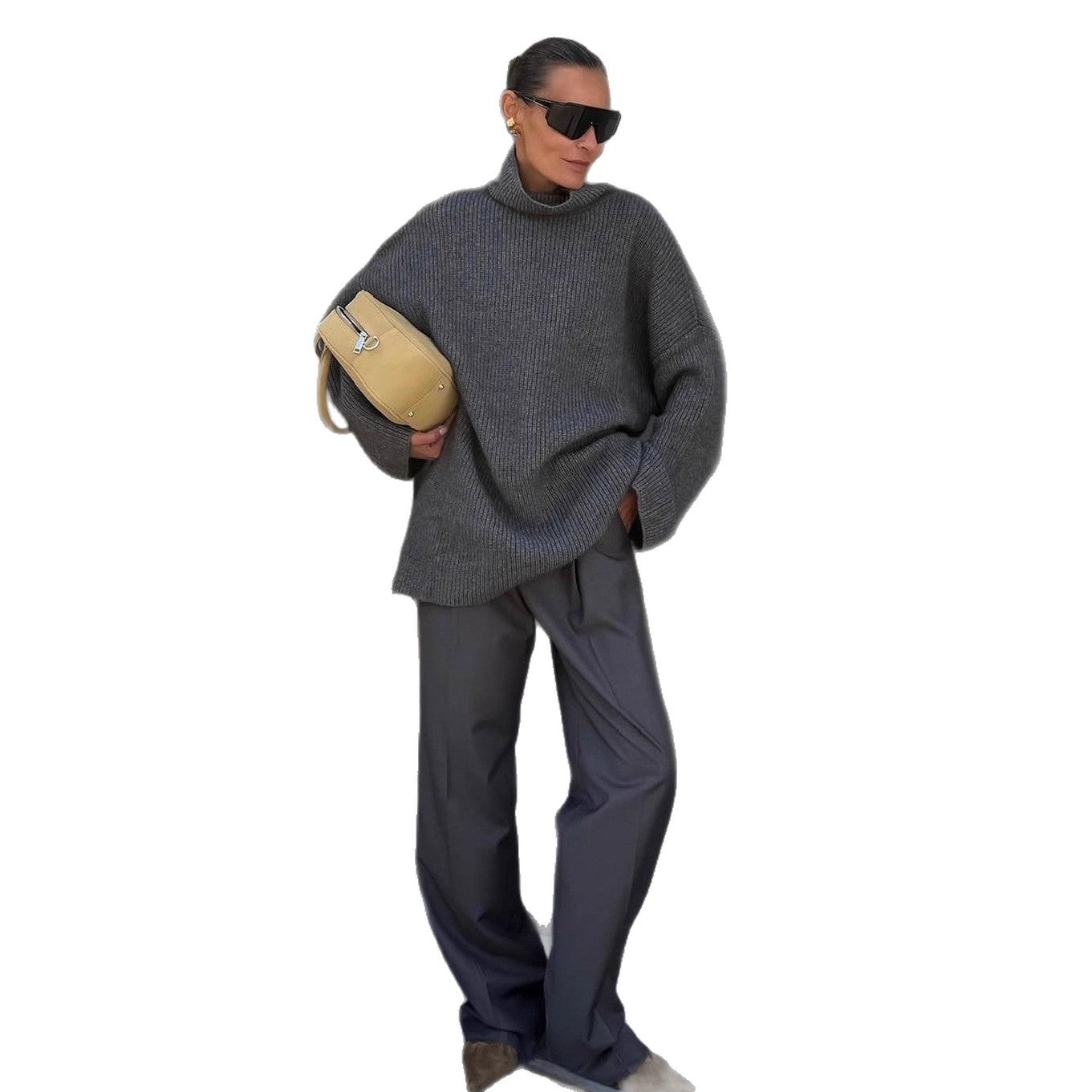 Soft Bottoming Shirt Long Sleeve High Collar Sweaters