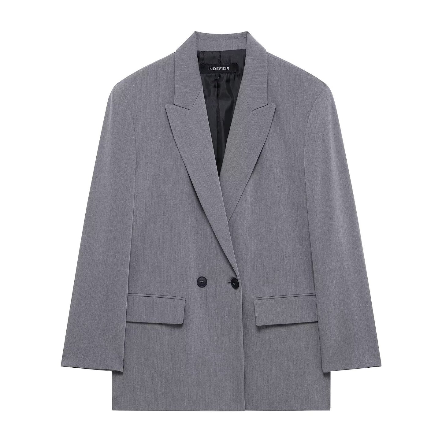 Women's Commute Style Lapel Double Breasted Temperament Blazers