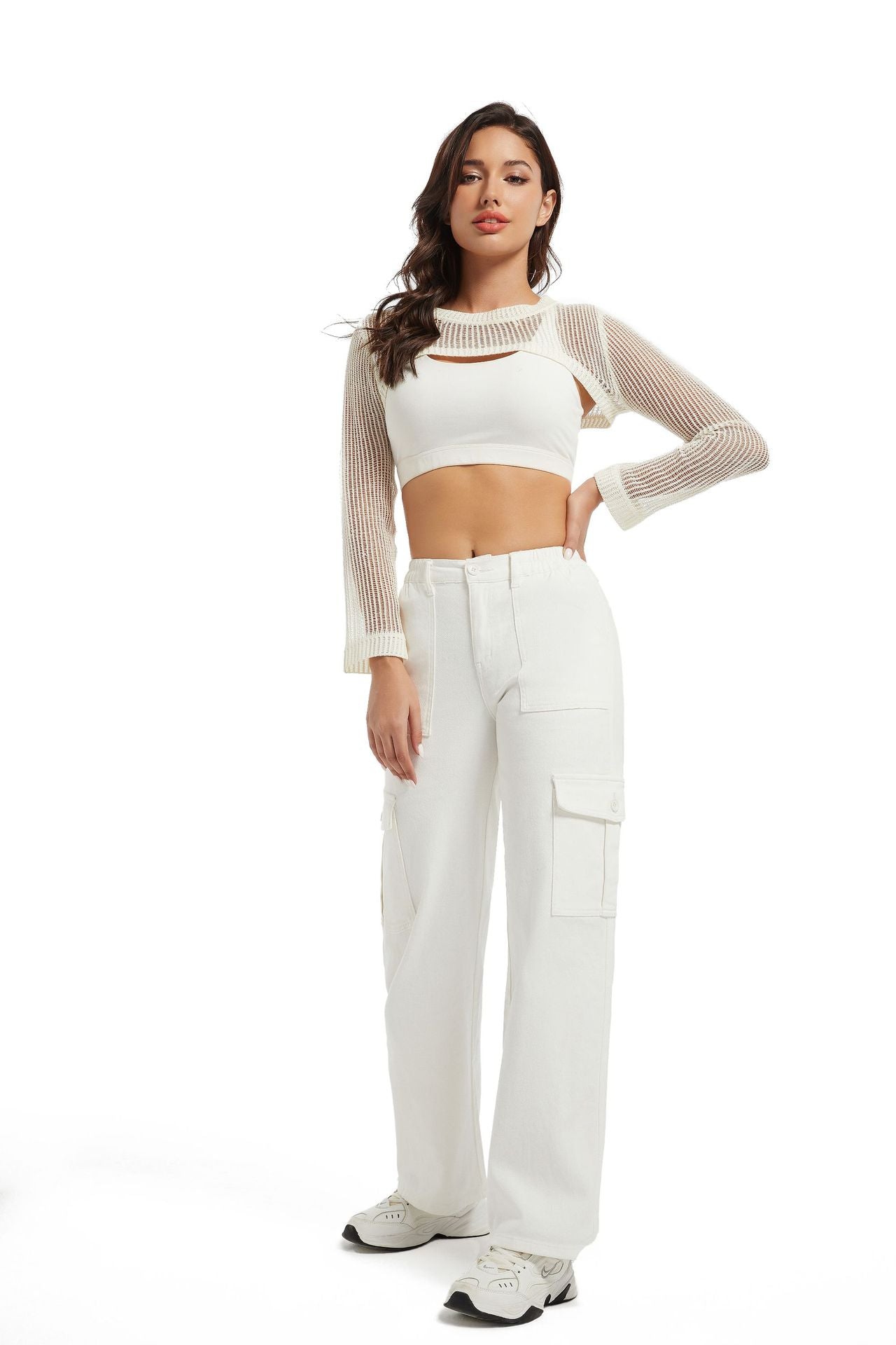 Women's Loose Trendy Trousers High Waist Work Jeans