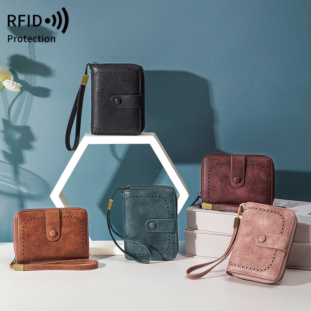 Women's Large Capacity Expanding Stylish Versatile Clutch Ladies Wallets