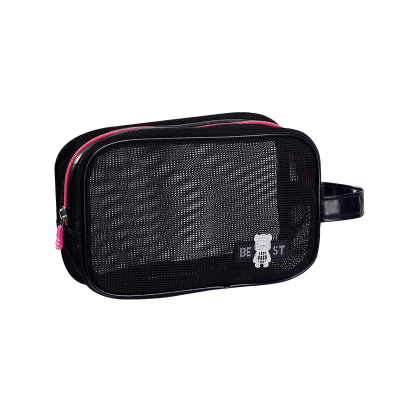 Holiday Grid Portable Toiletry Beach Storage Large Cosmetic Bags