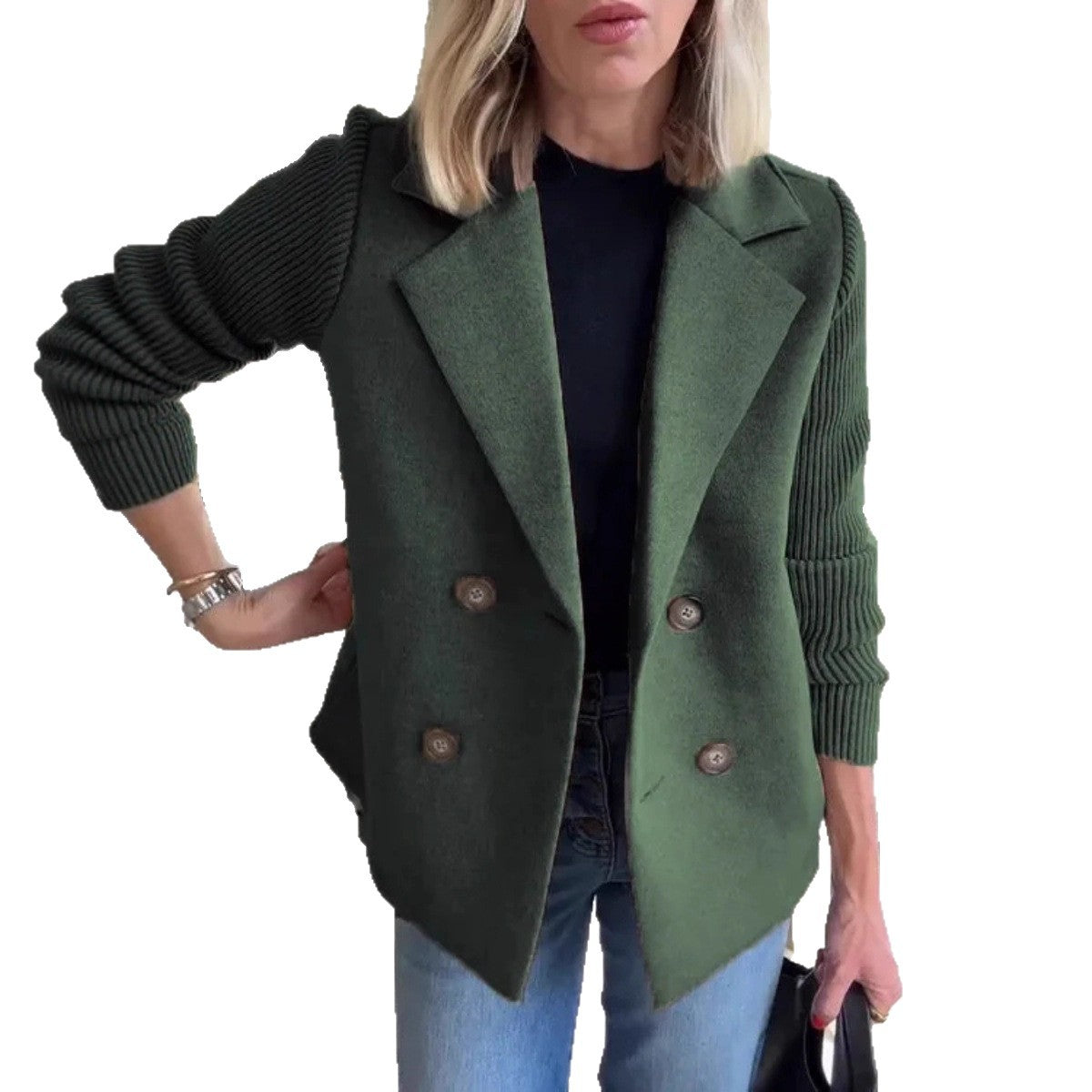 Women's Classic Winter Collar Casual Woolen Coats