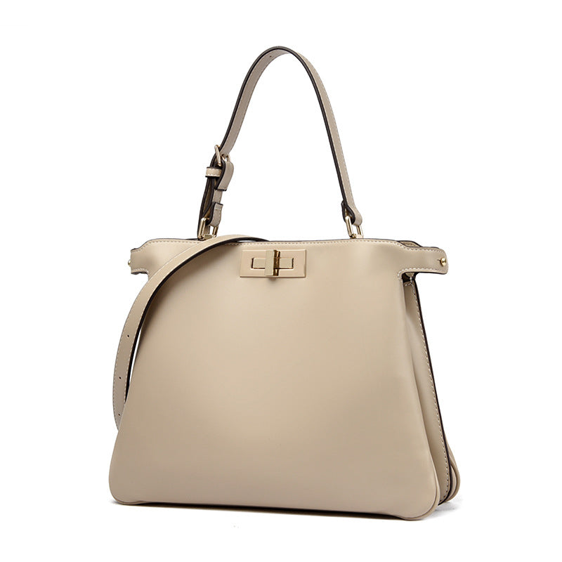 Women's Fashion Minimalist High-grade Soft Leather Temperament Handbags