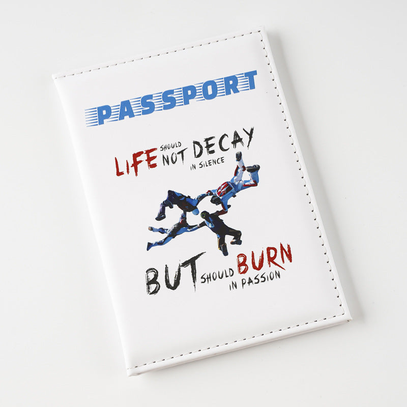 Blood Color Printing Passport Cover Position Ticket Card Holder
