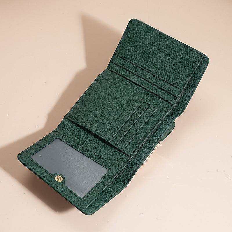 Multifunctional Style Female Genuine Leather Credit Ladies Wallets