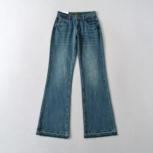 American Retro Low Waist Bell-bottom Summer Jeans