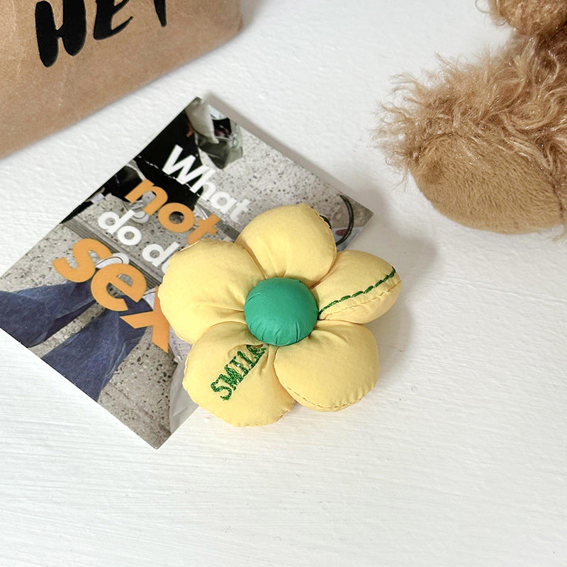 Women's Flower Cartoon Knitted Woven Large Capacity Handbags