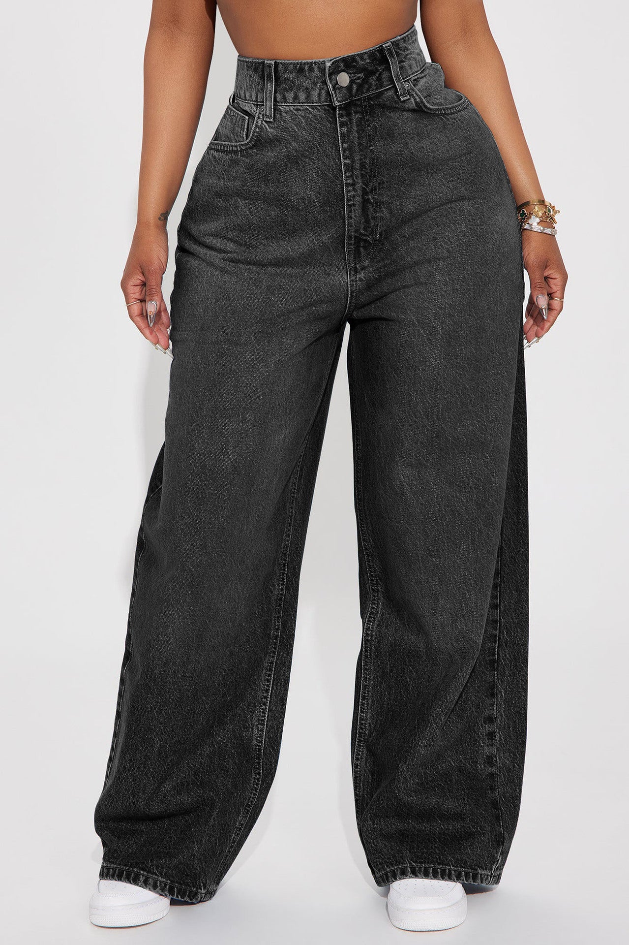 Women's Slouchy Creative Unique Wide Leg Jeans