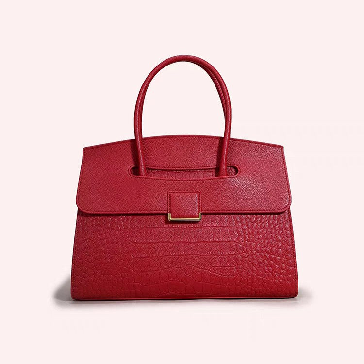 Women's Simple Stone Pattern Trendy High-grade Handbags