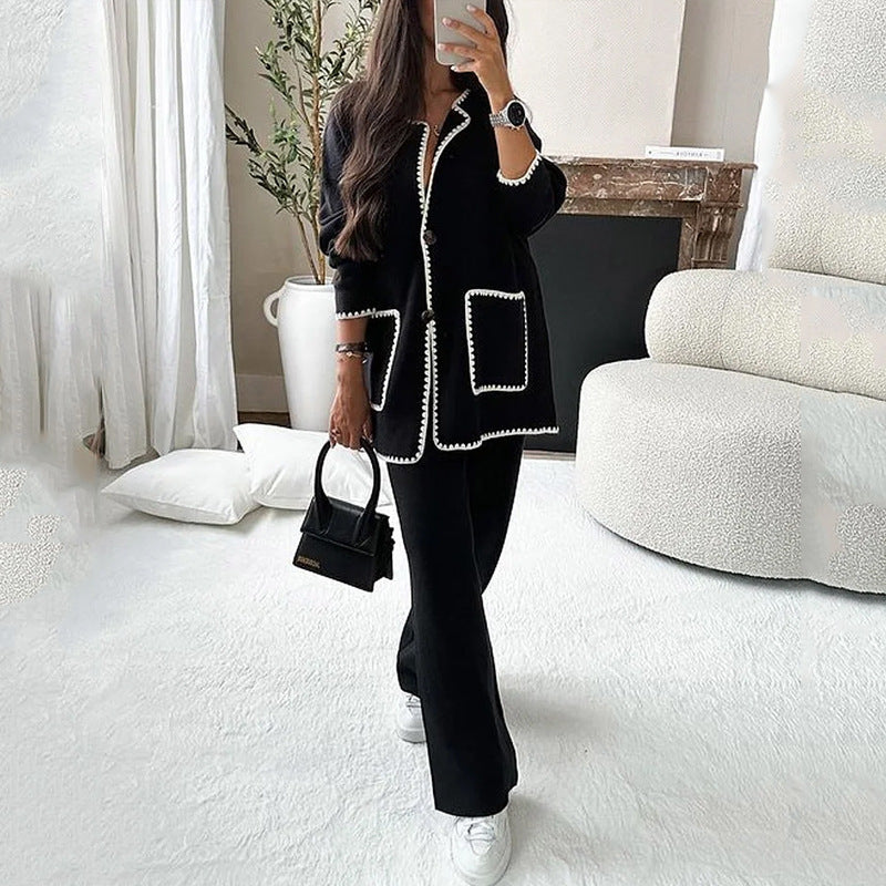 Women's Autumn Fashion Casual Loose Solid Color Suits