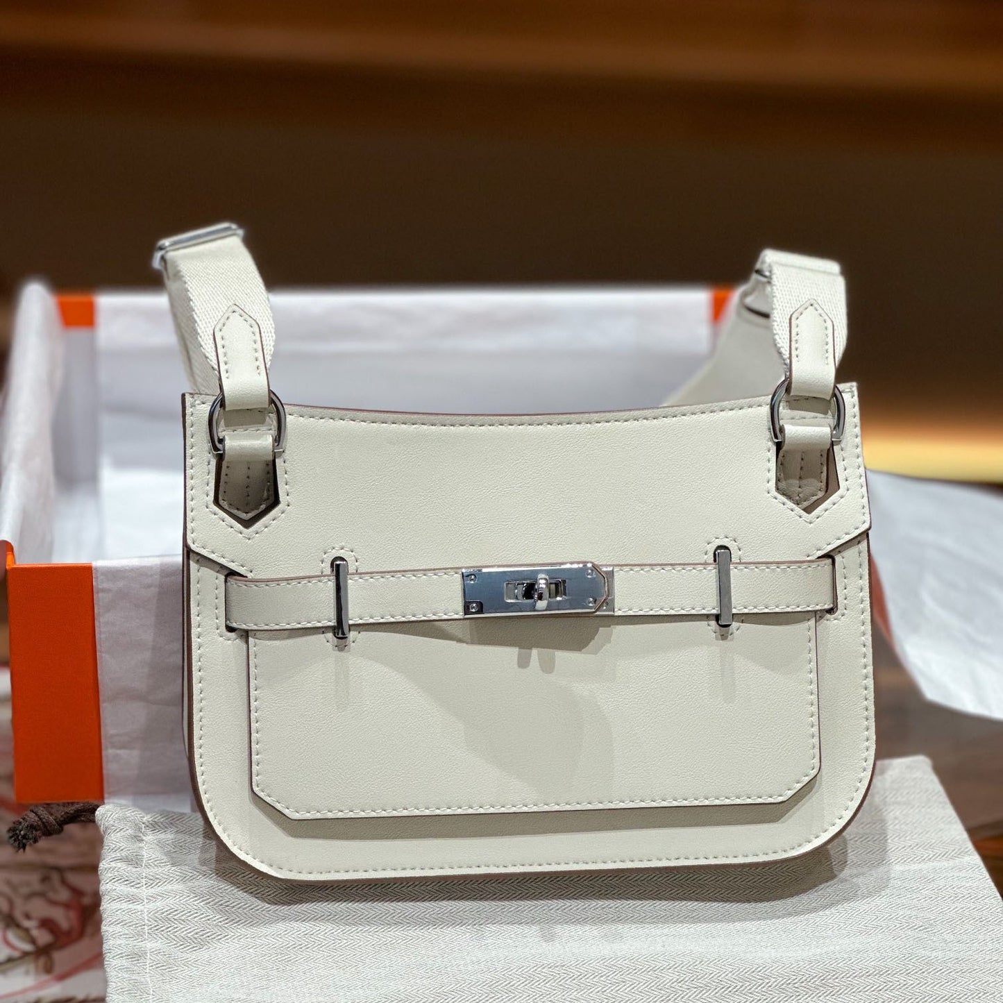 Women's Calfskin Gypsy Saddle Genuine Leather Mini Small Square Bags