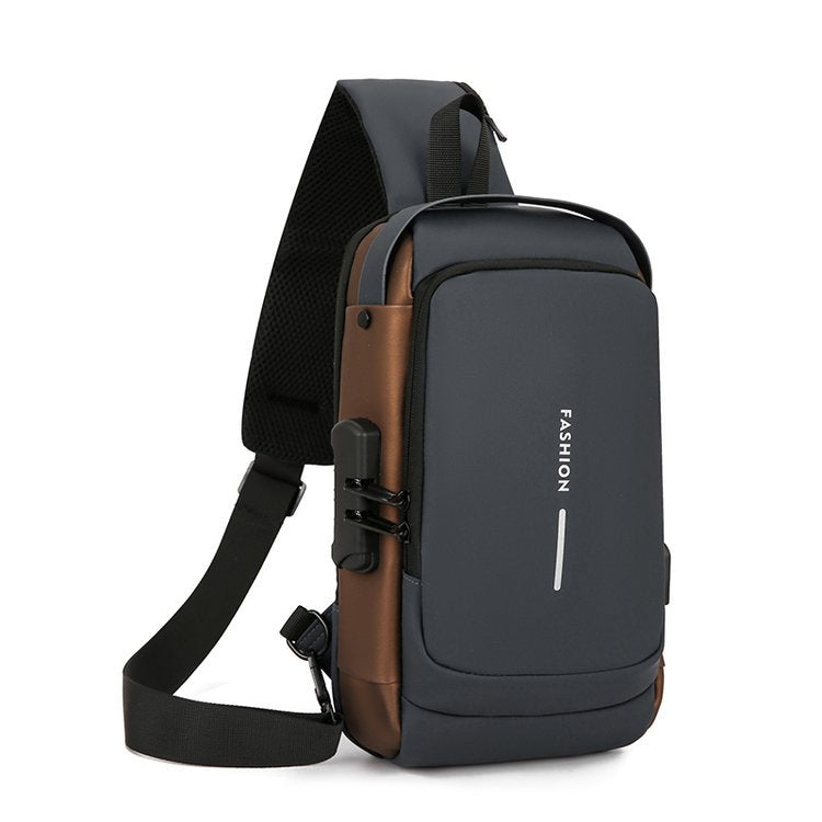 Men's Pretty Stylish Multifunctional Charging Port Men's Chest Bags