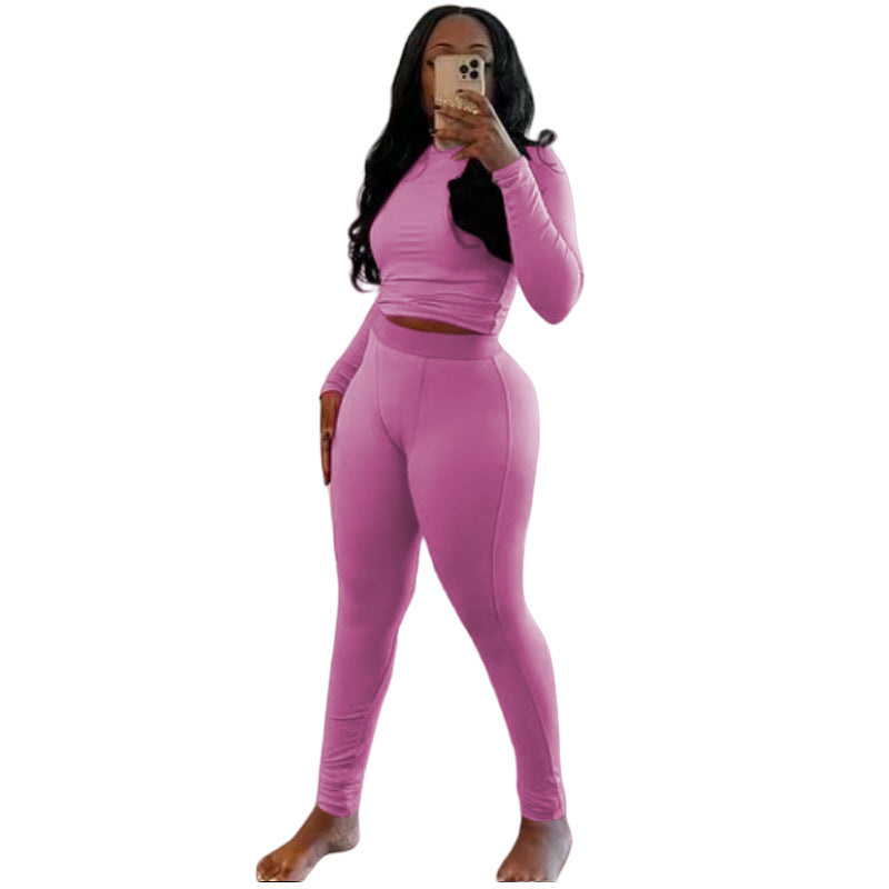 Women's Sports Sunken Stripe Stretch Yoga Suits