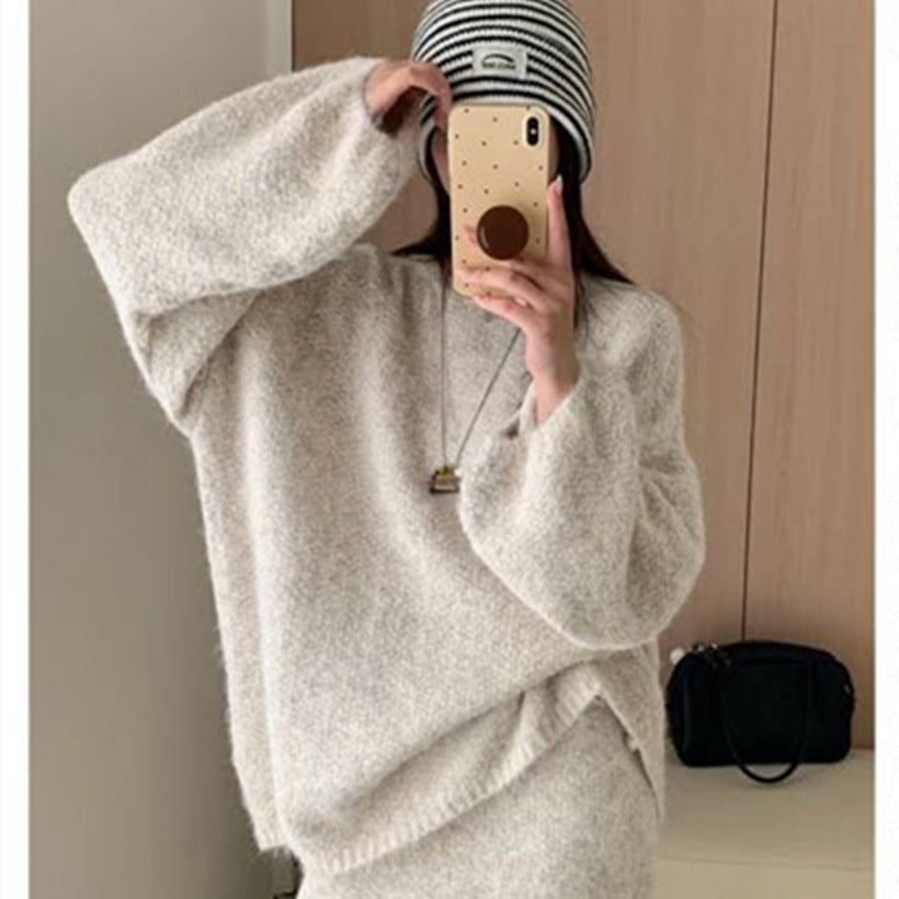 Women's High-grade Purple Pullover Milk Soft Glutinous Sweaters