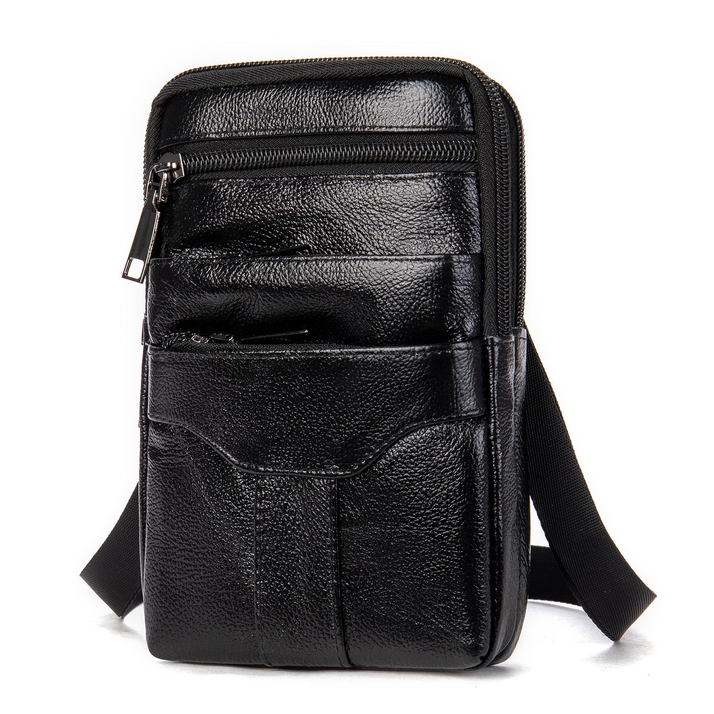 Men's Genuine Leather Mobile First Layer Cowhide Men's Messenger Bags