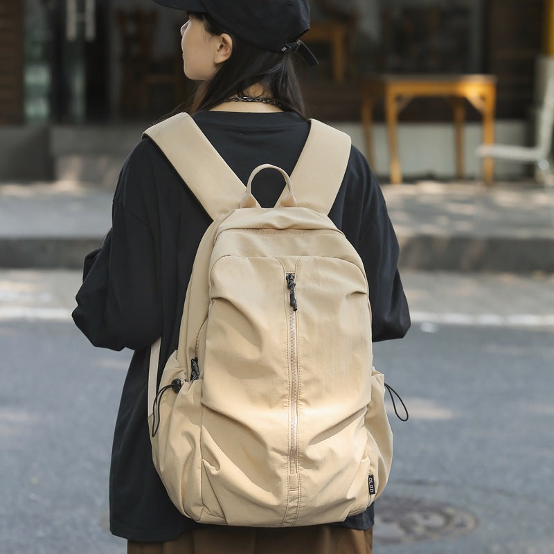 Women's & Men's & Female Junior High Large Capacity Nylon Backpacks