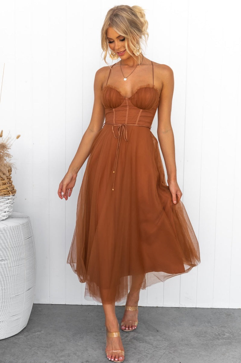 Elegant Sexy Straps Tulle Party Dress Dresses