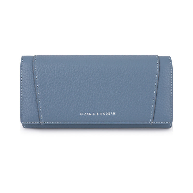 Women's Retro Lychee Pattern Storage Long Stylish Ladies Wallets