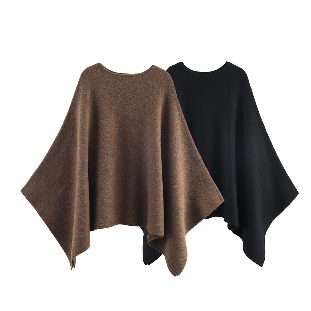 Women's Autumn Loose-fitting Casual Knitted Cape Sweaters