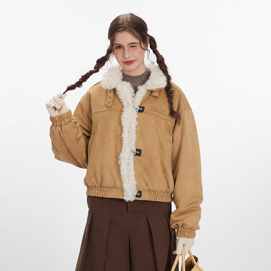 Women's Retro Stand Collar Niche Winter Casual Loose Coats