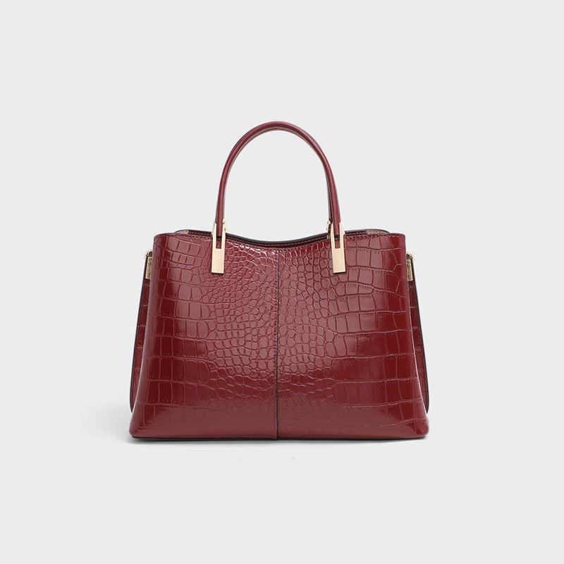 Women's Birthday Gift Temperament Mother Genuine Leather Bags