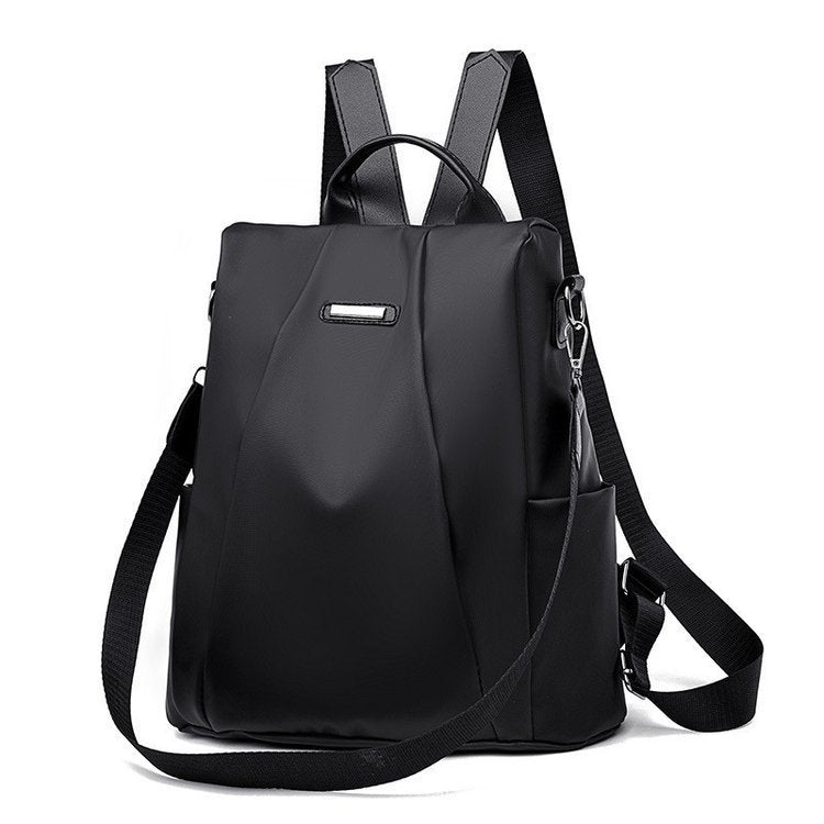 Women's Simple Nylon Oxford Cloth Waterproof Large Backpacks
