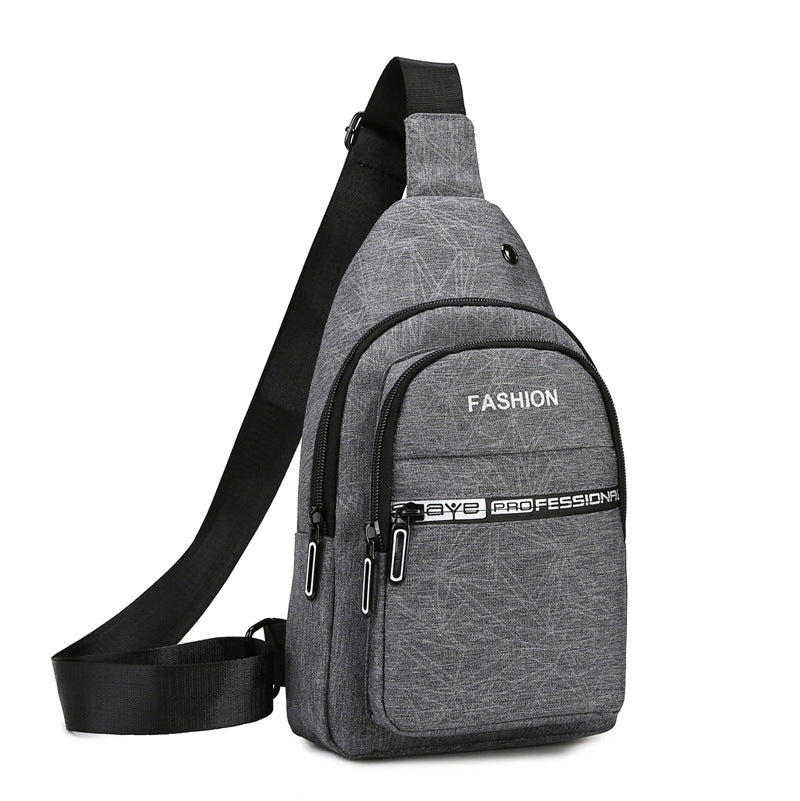 Men's Korean Style Oxford Cloth Trendy Canvas Men's Chest Bags