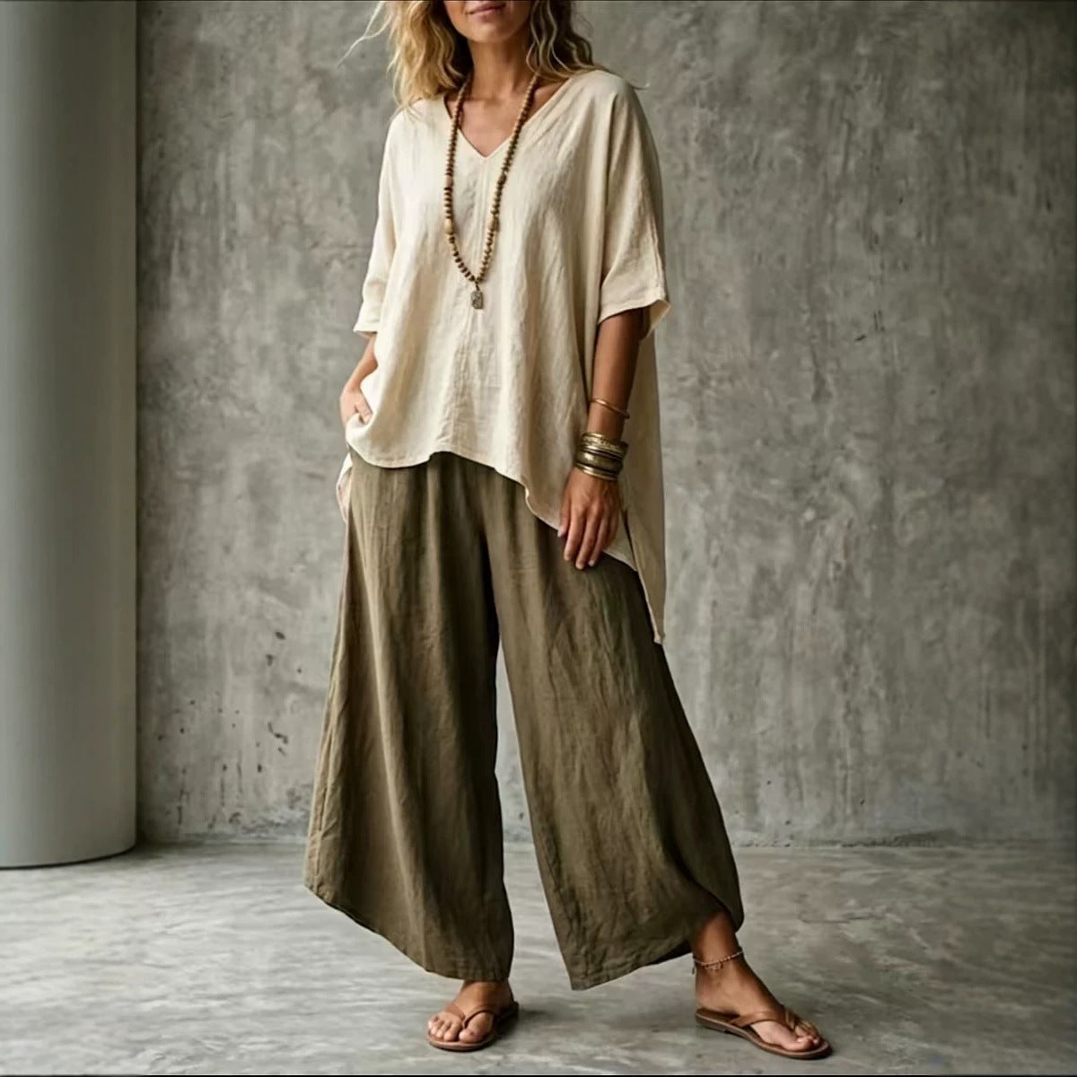 Women's Summer Artistic Casual Loose Holiday Women's T-shirt