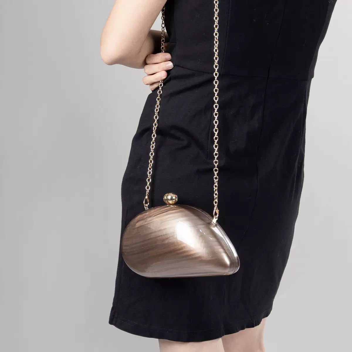 Clutch Solid Color Acrylic Long Chain Evening Bags