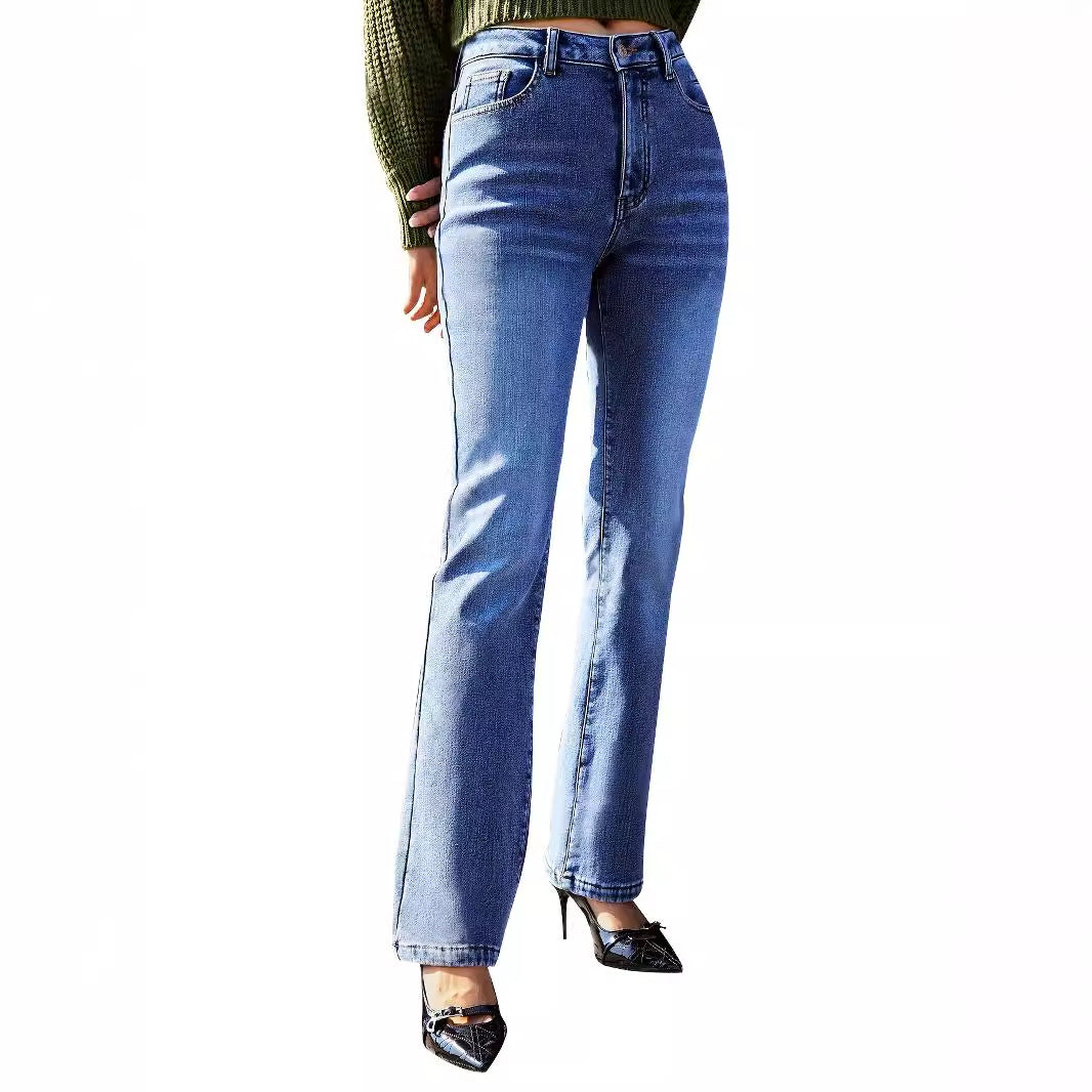 Women's Veet Padded Slimming Straight Trousers Jeans