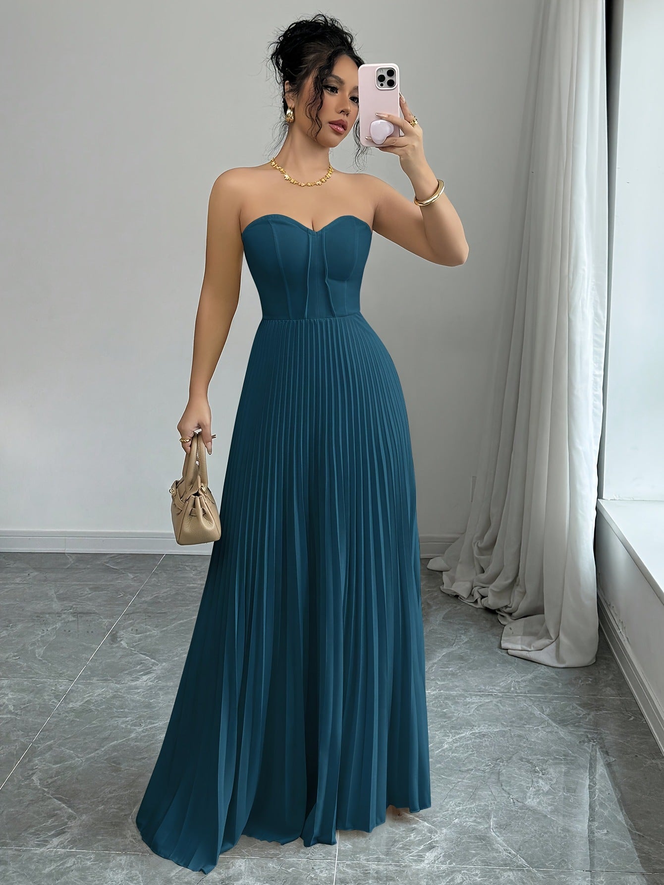 Style Tube Solid Color Elegant Dress Backless Light Dresses