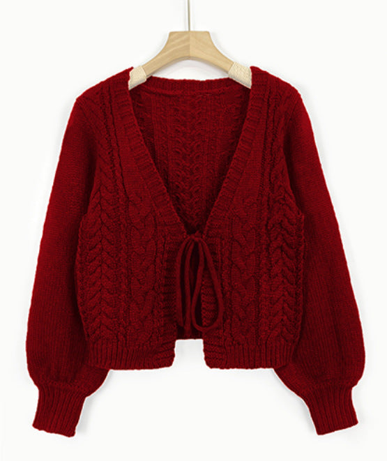 Women's Knitted Thin Comfortable Outer Design Deep Sweaters