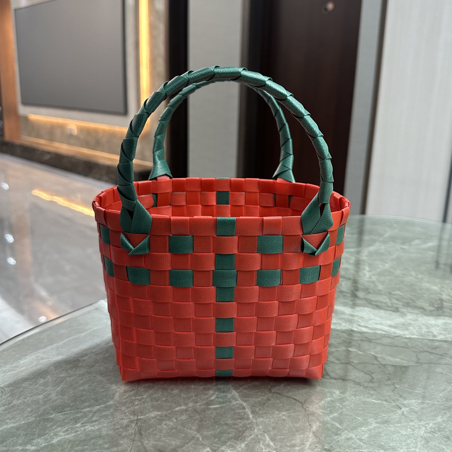 Women's Fried Street Woven Hand Gift Basket Handbags