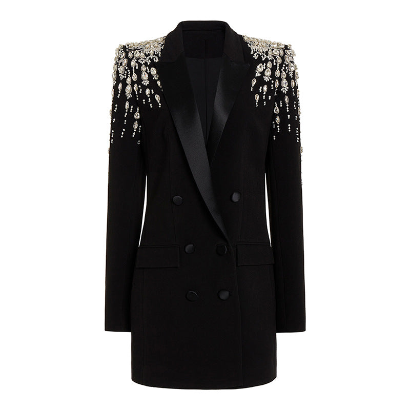 Early Autumn Fashion Handmade Beads Rhinestones Blazers