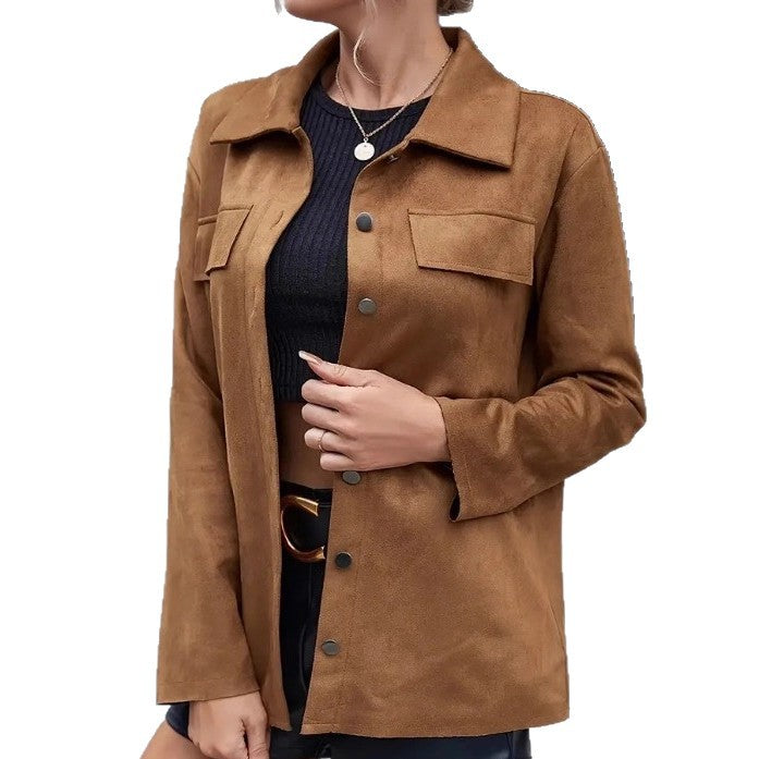 Women's Comfortable Beautiful Casual Fashion Suede Jackets