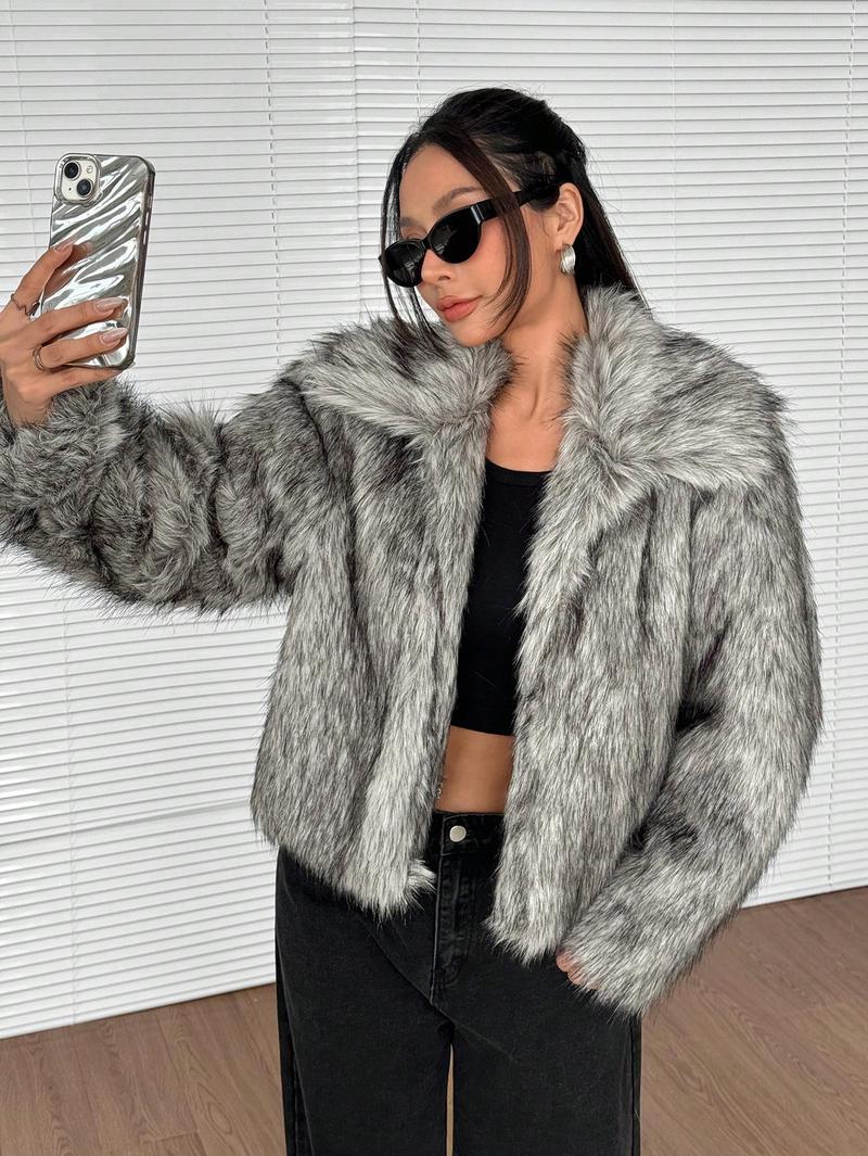 Fur Imitation Fox Fashionable Winter Clothes Coats