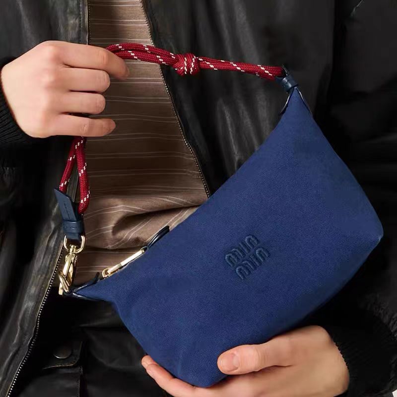 Women's Rope Canvas Underarm Lunch Box Western Style Armpit Bags