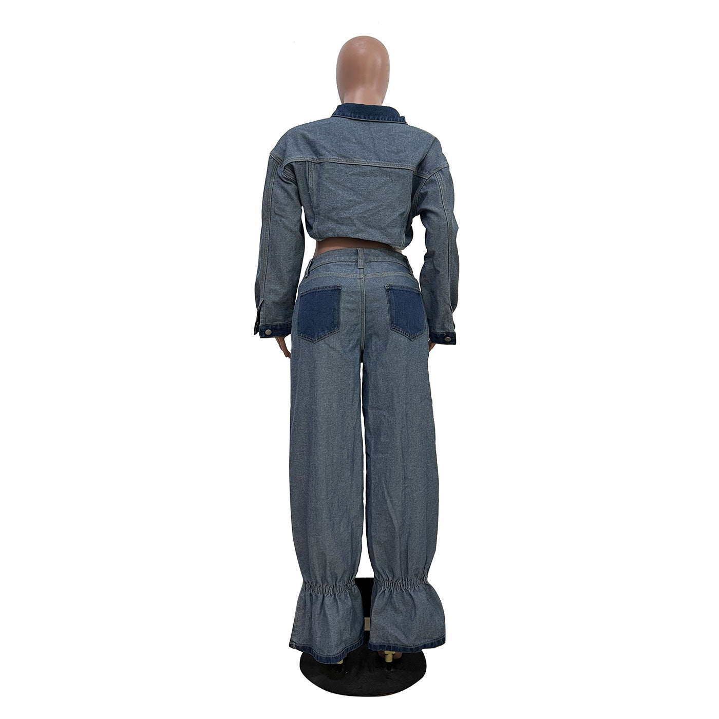 Women's Unique Charming Casual Multicolor Denim Suits